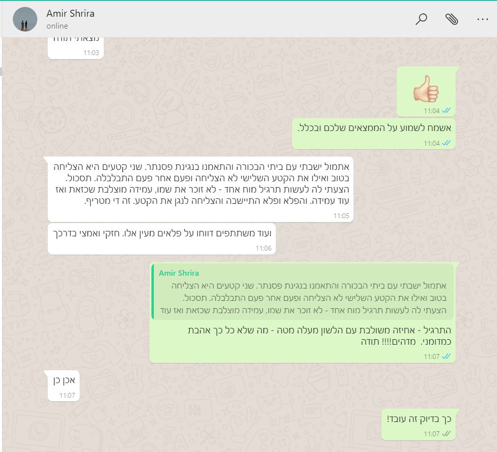 אמיר שרירא לוחמי האור